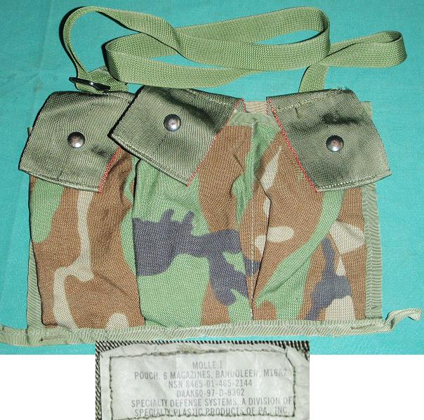 3 Pocket AR-15 Magazine Pouch (Holds 6 30rd Mags)